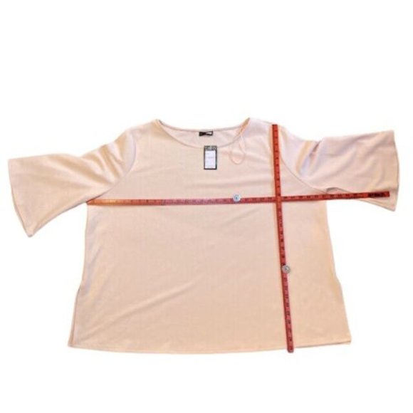 BNWT PEACH LADIES WOMANS PLUS SIZE 34 (5XXL) ROUND NECK T SHIRT TOP blouse - Picture 4 of 12